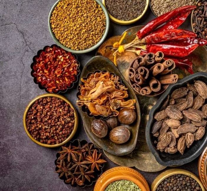 Spices category texture